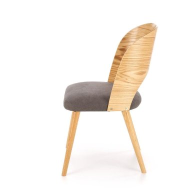 Обеденный стул Halmar CADIZ Пепельный - 4 Обеденный стул Halmar CADIZ Пепельный V-PL-CADIZ-NATURALNY/POPIEL фото - 4