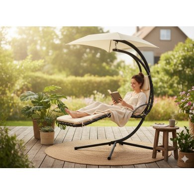 Підвісний шезлонг Garden Line Бежевий MEB2752 фото - 5