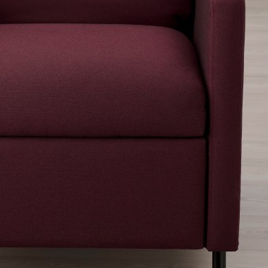 IKEA Крісло м'яке розкладне з реклайнером GISTAD Темно-червоний (ИКЕА ГИСТАД) 40466389 фото - 6