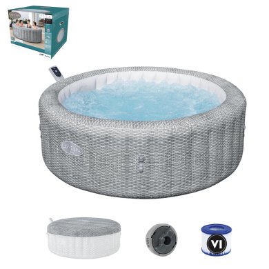 Джакузи Bestway LAY-Z-SPA BALI AIRJET 196х71 см Серый BES6001N