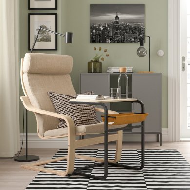 Приставной стол OLSEROD Береза - 5 IKEA Приставной стол OLSEROD Береза (ИКЕА ОЛСЕРОД) 20525356 фото - 5