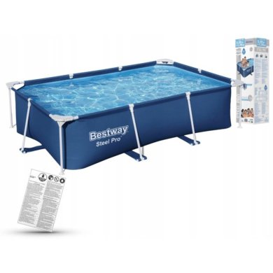 Каркасний басейн Bestway 56403 STEEL PRO 259х170х61 см Синій - 2 Каркасний басейн Bestway 56403 STEEL PRO 259х170х61 см Синій BES56403 фото - 2