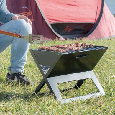 Складной угольный гриль Garden Line BBQ4858 Черный - 5 Складной угольный гриль Garden Line BBQ4858 Черный BBQ4858 фото - 5