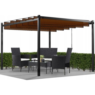 Пергола Garden Line 3х3 м Коричневий TUN4016 фото - 6