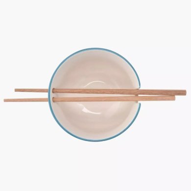 Набор посуды для рамена Duka RAMEN  | Белый / Принт / Голубой 1218143 фото - 3
