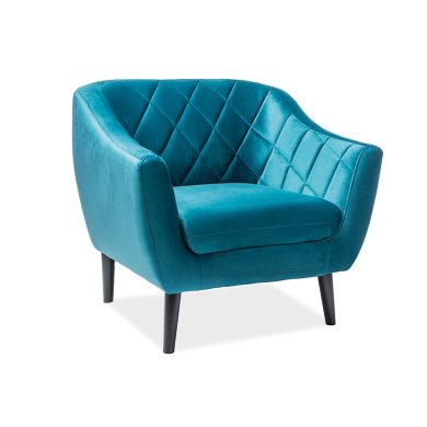 IKEA Кресло Pooffe Mariette Velvet 1 | Бирюзовый pooffemariette/bluvel85