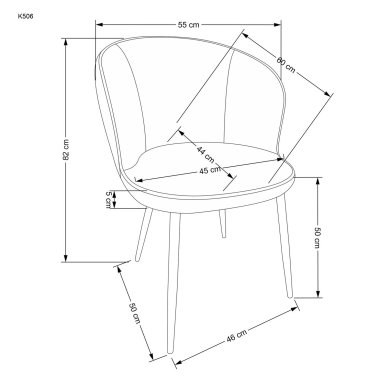 Обідній стілець Halmar K506 Принт V-CH-K/506-KR фото - 17