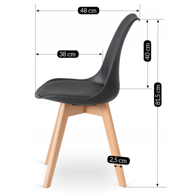 Обеденный стул Mebel Elit SCANDI Черный ME.SCANDI/CZ/D/PL/K фото - 12