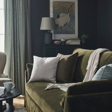 IKEA Декоративная подушка SANDTRAV 45x45 см Серый (ИКЕА САНДТРАВ) 60510697 фото - 4