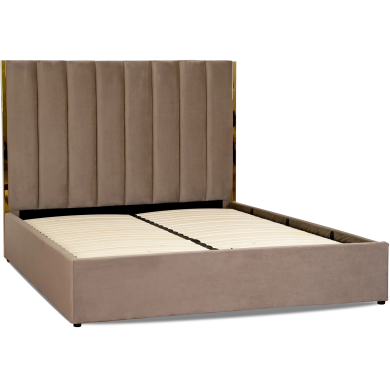 Ліжко Mebel Elit EMILIO Welur 160x200 см Бежевий - 3 Ліжко Mebel Elit EMILIO Welur 160x200 см Бежевий ME.EMILIO/160/BZ/V/LOZ фото - 3