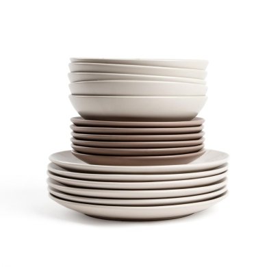 Набір тарілок Homla BARI 18 шт Бежевий 239472 фото - 9