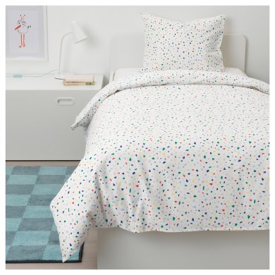 IKEA Комплект постельного белья MOJLIGHET 150x200 см Принт (ИКЕА MÖJLIGHET) 10423688 фото - 6