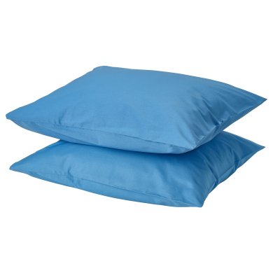 IKEA Комплект наволочок DVALA 50х60 см 2 шт Синій (ИКЕА ДВАЛА) 00575719