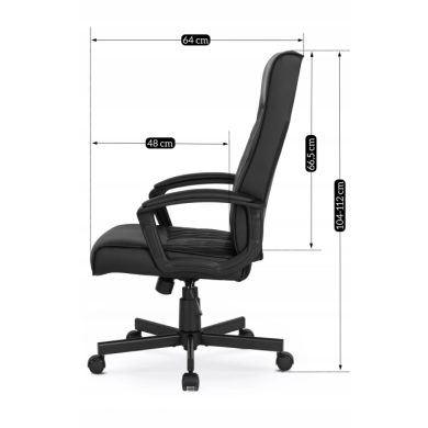 Крісло поворотне Mebel Elit SERGIO | Чорний - 6 Крісло поворотне Mebel Elit SERGIO | Чорний ME.SERGIO/CZ/E/FO фото - 6