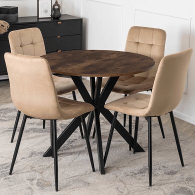 Обеденный стол Mebel Elit LAUREN 90 см Дуб рустик ME.LAUREN/RU/CZ/S90 фото - 4