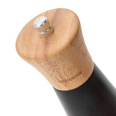 Набір млинків для спецій Homla RUBBY 16 см | Білий / Чорний / Дерево - 5 Набір млинків для спецій Homla RUBBY 16 см | Білий / Чорний / Дерево 164048 фото - 5