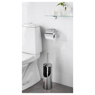 IKEA Держатель для туалетной бумаги KALKGRUND (ИКЕА KALKGRUND) 00291476 фото - 5