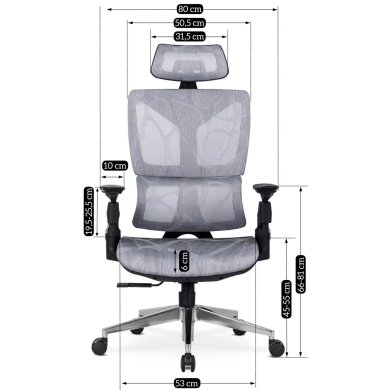 Офісне крісло Mebel Elit MARTIN Сірий ME.MARTIN/P/T/FO фото - 17