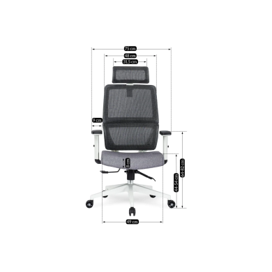 Кресло поворотное Mebel Elit NICKI | Серый - 15 Кресло поворотное Mebel Elit NICKI | Серый ME.NICKI/B/P/T/FO фото - 15