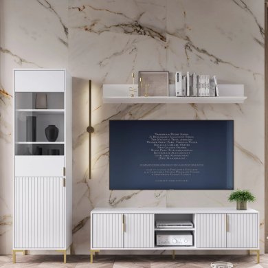 Вітрина Mebel Elit TORELLO Білий - 3 Вітрина Mebel Elit TORELLO Білий W.FLINN/FL03/B/ZL/WIT2D фото - 3