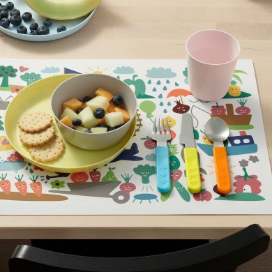 IKEA Дитячий набір столових приборів SMASKA (ИКЕА SMASKA) 70137575 фото - 8