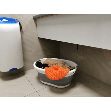 Складаний кошик для білизни Kontrast 24 л Білий Kuc000028 фото - 13