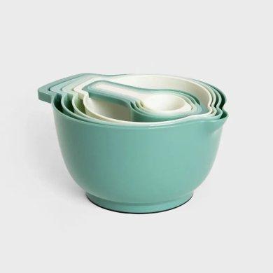 Набір мисок з мірними ложками Homla EASY COOK 8 шт Різнокольоровий 236090