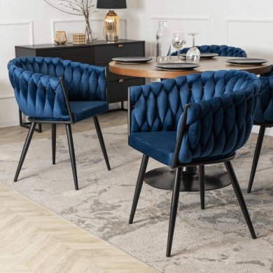 Обідній стілець Mebel Elit ELENA Welur Синій ME.ELENA/GR/V/K фото - 7