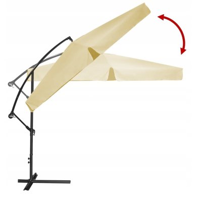 Садова парасоля з чохлом Garden Line BANANA 300 см Бежевий GAO2866 фото - 4