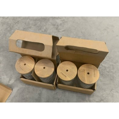 УЦЕНКА Набір склянок з кришкою Homla JOCU 320 мл 4 шт Прозорий brak/214502 фото - 2