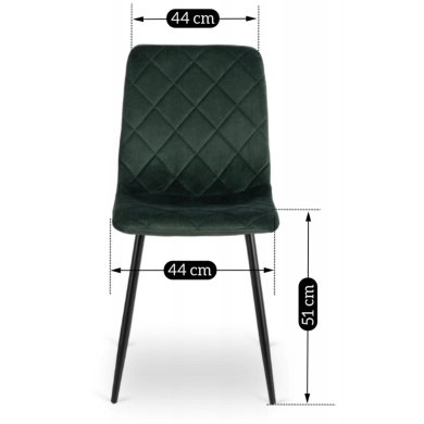 Обеденный стул Mebel Elit FORIS Зеленый ME.FORIS/Z/V/K фото - 9
