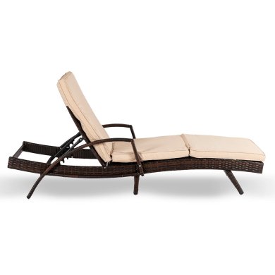 Шезлонг Mebel Elit FELIZ Бежевый ME.FELIZ/BZ/T/OGR/LEZ фото - 4