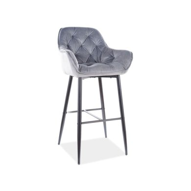Барный стул Signal Cherry H-1 Velvet Серый CHERRYH1VCSZ