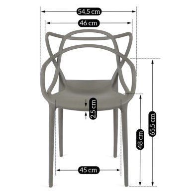 Обеденный стул Mebel Elit CELTIC Серый ME.CELTICII/CP/PL/K фото - 10