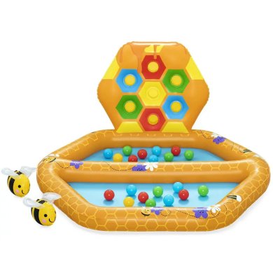 Надувной детский бассейн Bestway 52639 ПЧЕЛКА 127х119х61 см Оранжевый BES52639 фото - 3