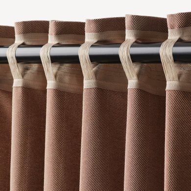 IKEA Шторы TIBAST 145x300 см 2 шт Темно-красный (ИКЕА ТИБАСТ) 50466666 фото - 9