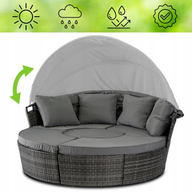 Комплект садовой мебели Mebel Elit CALIFORNIA Серый ME.CALIFORNIA/CP/RT/OGR/ZES фото - 10