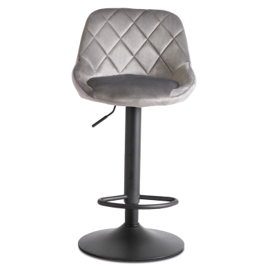 Барний стілець Mebel Elit EDA Welur Сірий ME.EDA/P/CZ/V/H фото - 2