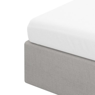 Простынь на резинке Homla LAUKO 90x200 см Белый 163000