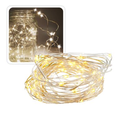 Новогодняя гирлянда Chomik 40 LED 4,3 м Теплый-белый LED2643