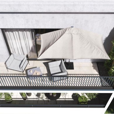 Садова парасоля LerMen ARKEA 262x135 см Бежевий - 14 Садова парасоля LerMen ARKEA 262x135 см Бежевий 83811987 фото - 14