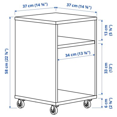 IKEA Тумба прикроватная VIHALS Белый (ИКЕА ВИХАЛС) 80488737 фото - 3