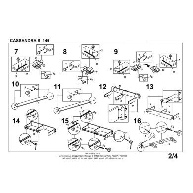 Кровать Halmar Cassandra S | 140х200 / Белый / черный V-CH-CASSANDRA_S_140-LOZ фото - 3