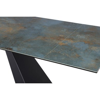 Раскладной обеденный стол Signal SALVADORE Ceramic Бирюзовый SALVADORETUC160 фото - 5