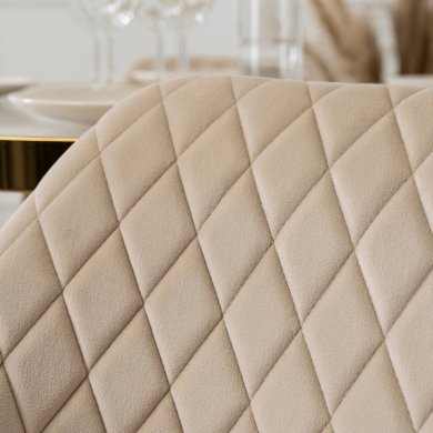 Обеденный стул Mebel Elit SHANE Welur Кремовый - 8 Обеденный стул Mebel Elit SHANE Welur Кремовый ME.SHANE/KR/ZL/V/K фото - 8