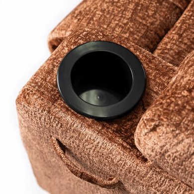 Крісло м'яке розкладне масажне з реклайнером Mebel Elit BOX Welur Коричневий ME.BOX/BR/V/FW фото - 11