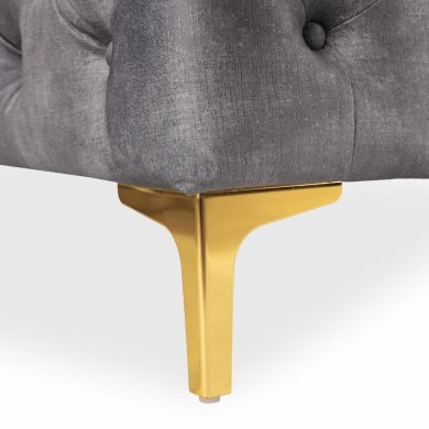 Крісло м'яке Mebel Elit SORRENTO 1S Welur Сірий ME.SORRENTO1S/P/V/FW фото - 7