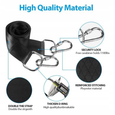 Комплект для установки гамака Garden Line 240 кг Серебристый - 3 Комплект для установки гамака Garden Line 240 кг Серебристый HAM2733 фото - 3