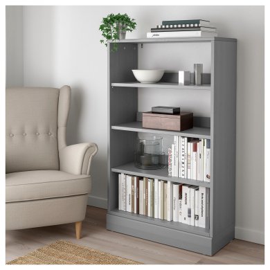 IKEA Стелаж HAVSTA Сірий (ИКЕА HAVSTA) 49275088 фото - 4