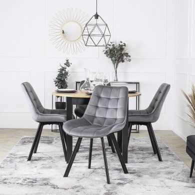 Обідній стілець Mebel Elit RICK Welur Сірий - 5 Обідній стілець Mebel Elit RICK Welur Сірий ME.RICK/P/V/K фото - 5